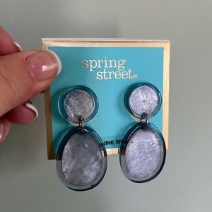 2 PAIRS of CLIP dangle earrings!